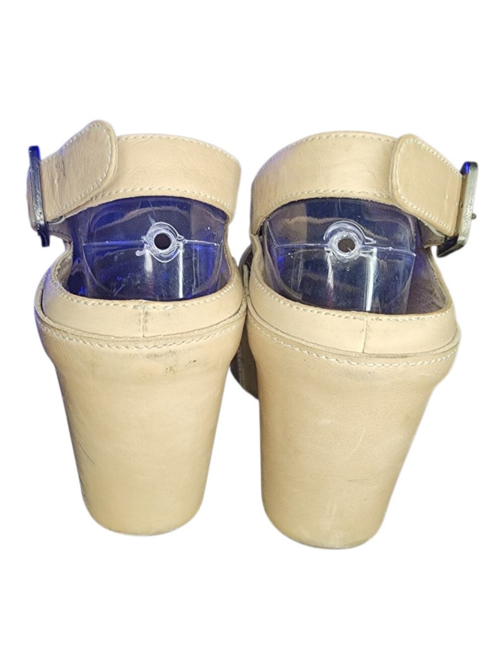 Chocolat Blu Windsor Leather Wedge Sandals, Womens 8 - Picture 5 of 11